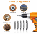 Extracteur de vis endommagées 5 Pièces