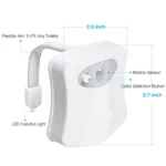 8/16 Color LED Smart Sensor Light Toilet Lid Night Light Motion Sensor – Image 8