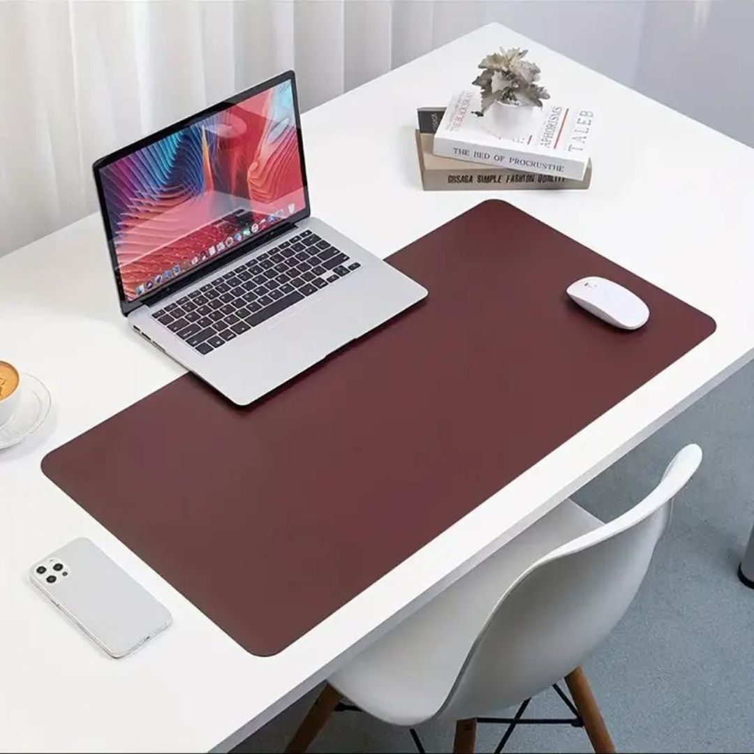 xr:d:DAFomR7nSVk:260,j:3629194061486153527,t:24021413 Tapis de bureau et clavier souris en cuir PU – Image 1