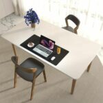 Tapis de bureau et clavier souris en cuir PU – Image 5
