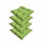 Lot 4 Coussins de chaise extérieure/intérieur KORA 40 x40x6 cm