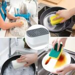 Distributeur de savon avec support pour éponge – Image 2