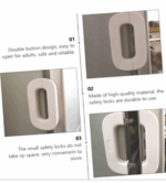 H-Verrous de Sécurité pour Réfrigérateur – Protection Enfant et Bébé – Image 9